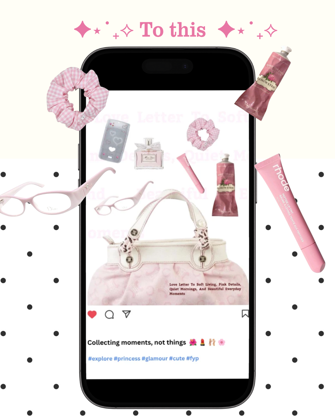 Pretty Pink Girly Instagram Post Template Bundle 30 Editable Canva Instagram Posts (4:5 Ratio)