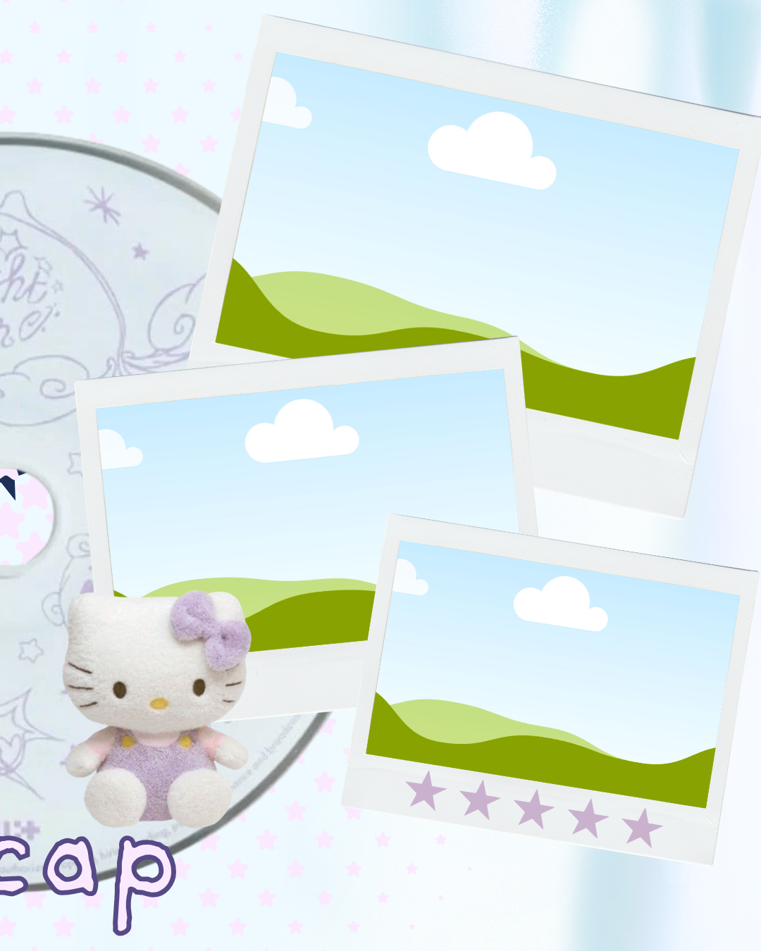 Lavender & Sky Blue Photo Carousel Template 5 Editable Canva Photo Layout Slides (4500 × 1350 px)