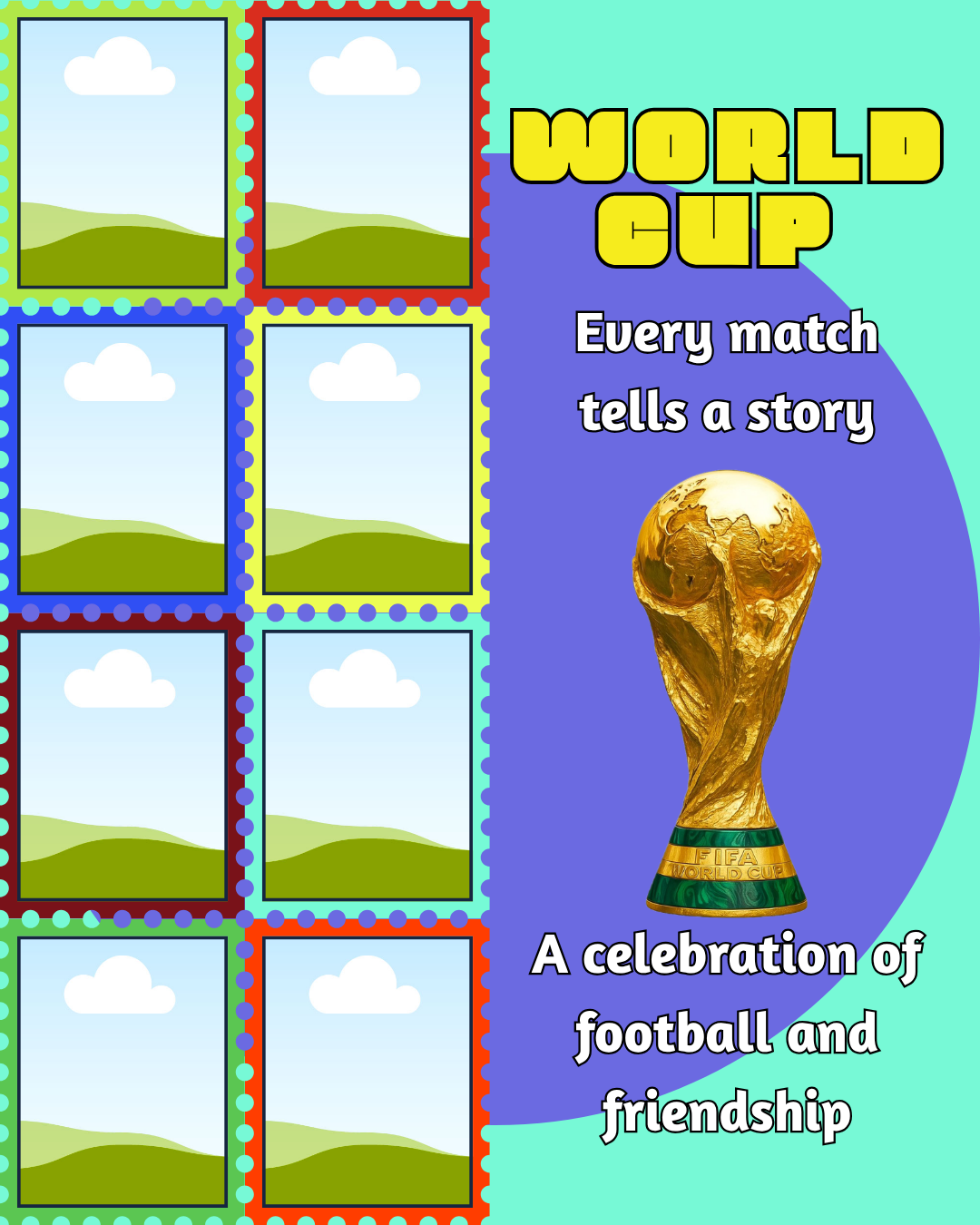 World Cup 2026 Photo Collage Template Bundle
7 Editable Canva Photo Collage Templates (4:5 Ratio)